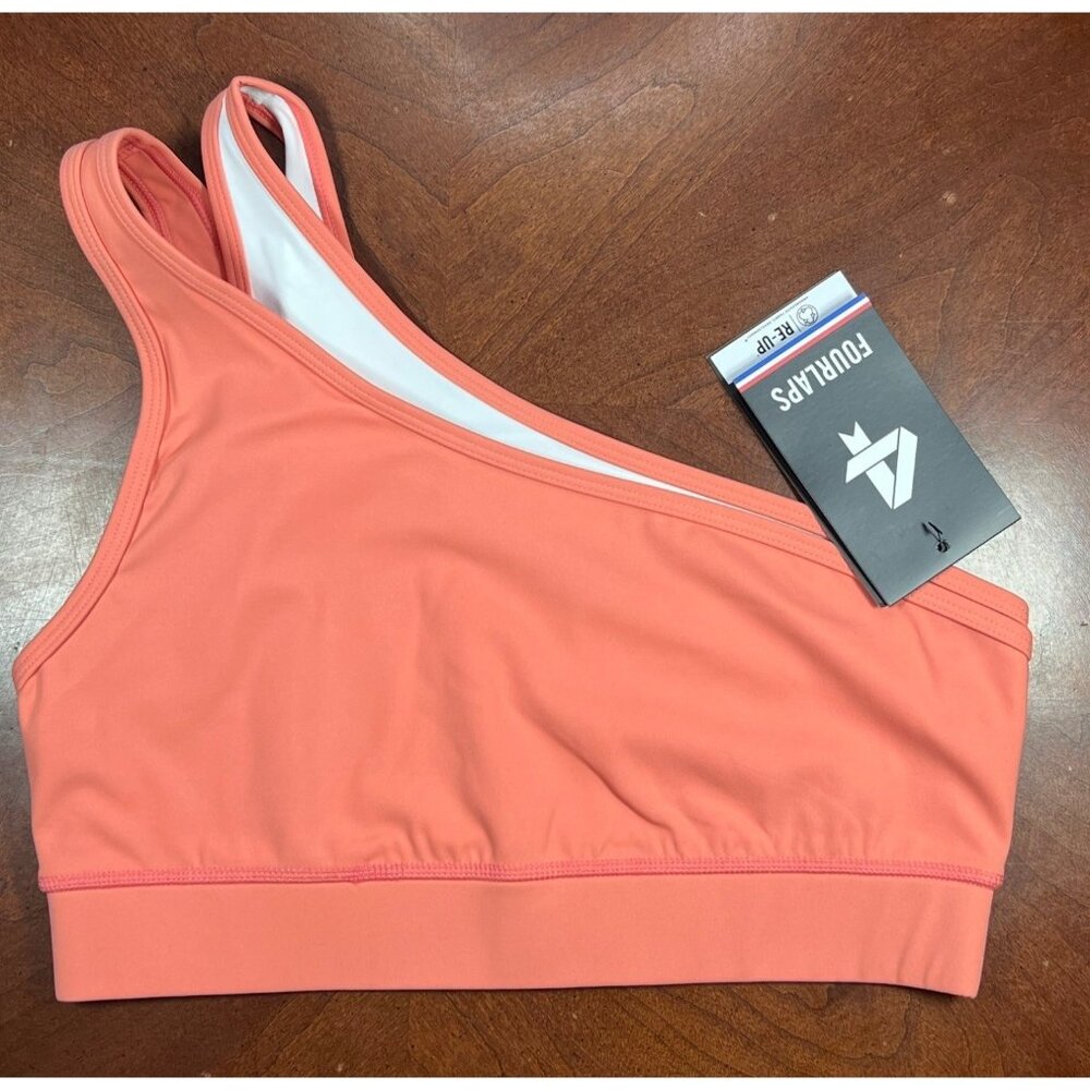 NWT FourLaps Solo Bra WOMENS blush white Small